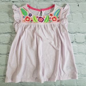 5/$30 Cat & Jack 5T Pink Floral Embroidery Top